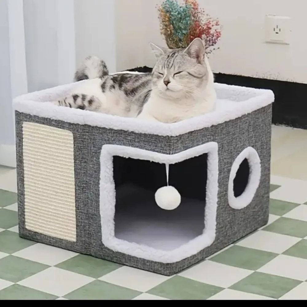Cozy Gray Pet House